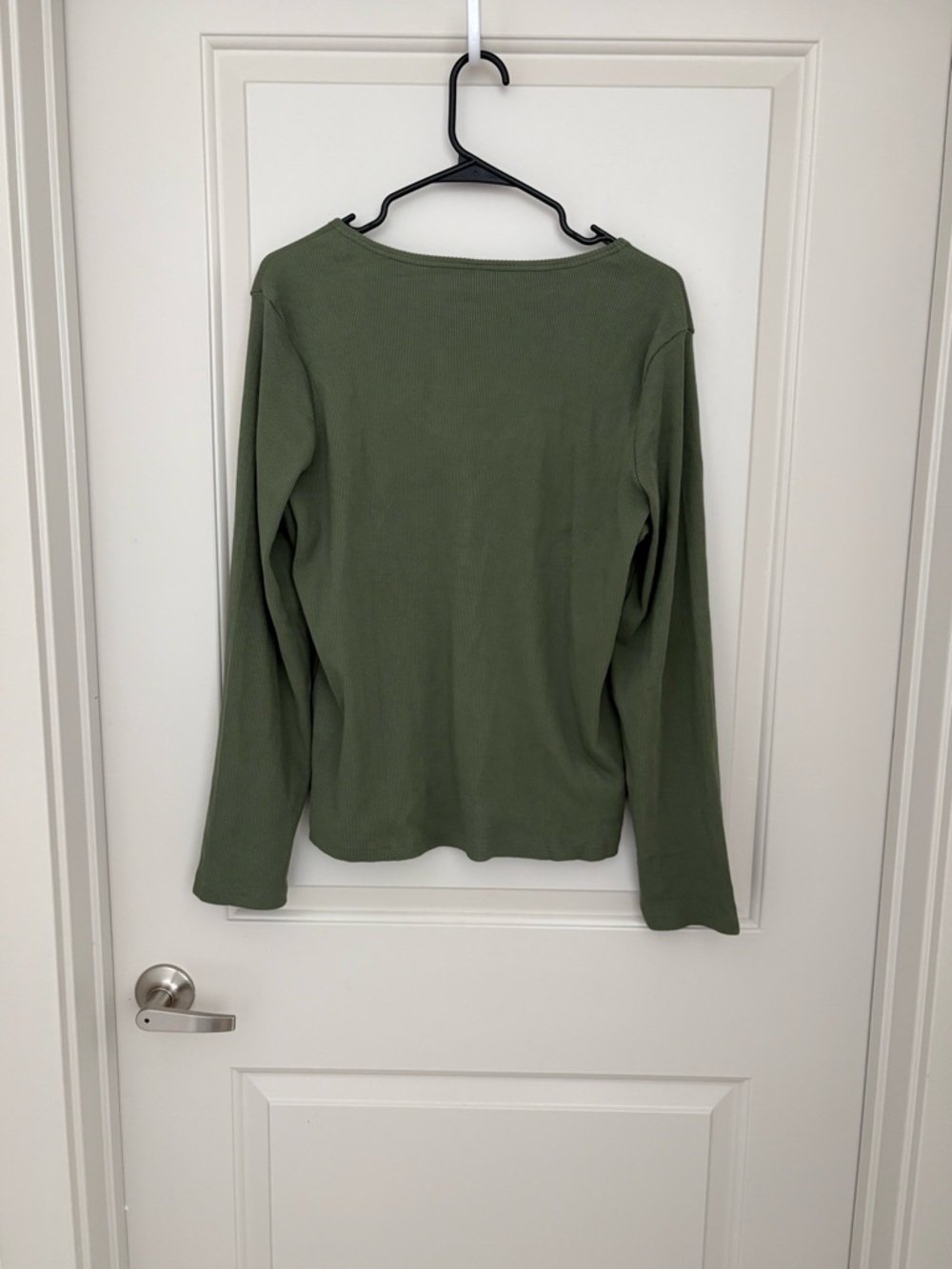 Pact Olive Green Long-Sleeve Henley Top NWOT Size XXL Organic Cotton - Picture 5 of 5
